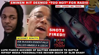 Eminem Record Deemed Too HOT For Radio 😂 DJ Hed Praises Em NEW Album Lupe vs Kendrick Joe Budden [upl. by Enyaht]