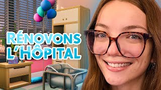 Jai rénové lhôpital des Sims 4 et cest OUAOU  🏥 [upl. by Jeannine]