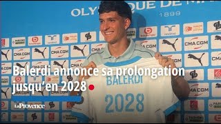 OM Leonardo Balerdi annonce sa prolongation jusquen 2028 [upl. by Kcirret]