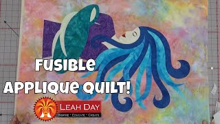 How to Make a Fusible Applique Quilt  Layer and Fuse [upl. by Boswall146]