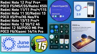 HyperOS IndiaNote 111213Redmi 1212 5GAndroid 15HyperOS 20 FeaturesHyperOS SettingMIUI 14 [upl. by Mikah573]