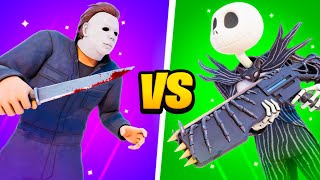 MICHAEL MYERS vs JACK SKELLINGTON Fortnite 1v1 [upl. by Llerryt]