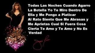 Jenni Rivera  Dos Botellas De Mezcal Lyrics [upl. by Maurilla]