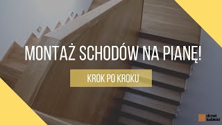 Instrukcja montażu SCHODÓW na beton na pianę dwuskładnikową [upl. by Nevets]