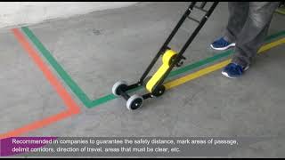 3M™ FLOOR MARKING TAPE APPLICATOR  MARKING TAPE DISPENSER TROLLEY [upl. by Chemesh]