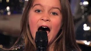 Une fille de SIX ANS à chanter dans la musique HEAVY METAL at Amérique a du talent [upl. by Marinelli]