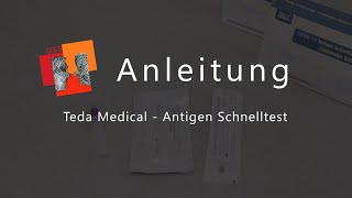 Anleitung COVID19 Antigen Schnelltest Teda Medical  GSS Tübingen [upl. by Herbert90]