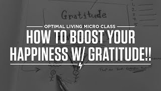 How to boost your happiness w gratitude [upl. by Faline]