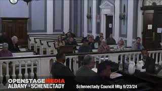 Schenectady City Council Meeting September 23 2024 [upl. by Aruasor101]