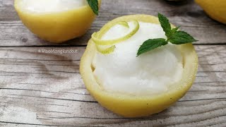 Sorbetto al limone fatto in casa cremosissimo [upl. by Radley535]