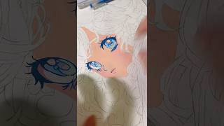 Đang tô mà nó lem tầy quầy vanphongpham painting anime art acrylicmarker [upl. by Schmeltzer]