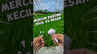 MERCON BANTING KECIL VS BESAR mercon petasan ramadan ngabuburit petasanbanting [upl. by Enirod]