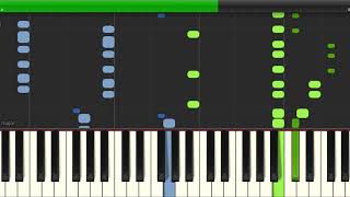 Insomnia by Faithless  How to play on piano Synthesia [upl. by Aslin]