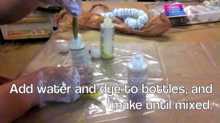 HOW TO Tie Dye TShirt Yarn [upl. by Odine]