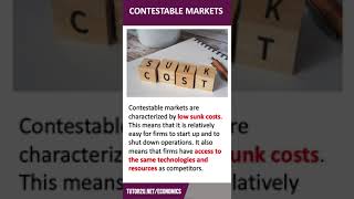 What is a Contestable Market  60 Second Economics [upl. by Irej896]