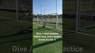 Dive  catch practice From the outside seems easy very goalkeeper knows the reality of this skill [upl. by Schach]