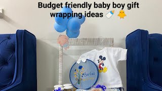 Budget friendly baby boy gift wrapping ideasbaby boy basket decoration ideas [upl. by Todhunter]