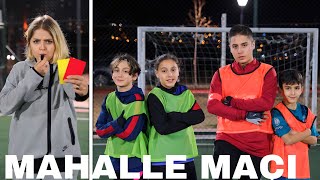 ANNEMLE MAHALLE MAÇI YAPTIK CHALLENGE  PİZZASINA [upl. by Anivla]