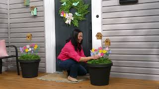 Spring Front Porch Decor  RustOleum [upl. by Eelhsa]