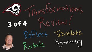 Wksht 3 of 4  Review Transformations in Geometry Geometry MathHelp Transformations Owasso [upl. by Adle]