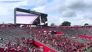 Rutgers football team entrance vs Akron  9724 [upl. by Annaili217]