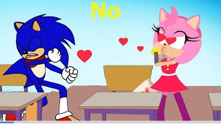 Sonic amp Amy Squad  Sonic Amy Run for love  Sonic The hedgehog 2021  kim100 [upl. by Nonad]