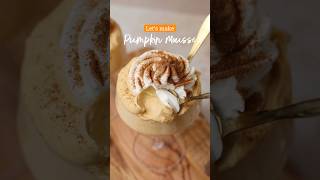 This pumpkin mousse with ginger beerinfused whipped cream takes minutes to whip up 🤝 [upl. by Zebe]