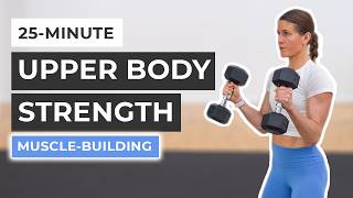 25Minute Dumbbell Arm Workout Strength Training [upl. by Minnaminnie]