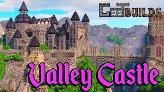 Minecraft Castle Timelapse Gothic Castle in a Mountain River Valley [upl. by Anora]