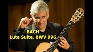 Courante from Lute Suite BWV 996 J S Bach Edson Lopes [upl. by Belldame27]