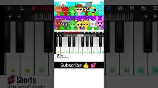 FUN TIME INCREDIBOX SPRUNKI Song  Easy Piano Tune shorts [upl. by Yenhpad144]