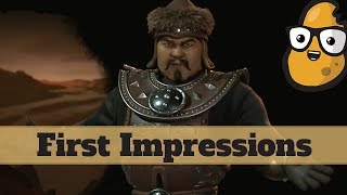 First Impression  Mongolia  New Rise and Fall Civilization Mongols  Civ 6 Expansion [upl. by Zzabahs544]