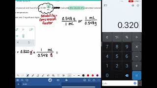 ALEKS Using solubility to calculate solute mass or solution volume [upl. by Burta]