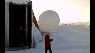 South Pole Weather Balloon Launch [upl. by Rozella212]