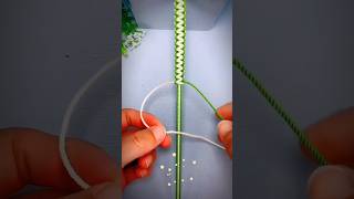 How to Make a Simple String Bracelet StepbyStep [upl. by Lairret232]