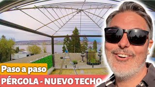 Cómo CUBRIR una PÉRGOLA con TELA en 5 pasos  DECORACIÓN JARDÍN DIY [upl. by Tattan]