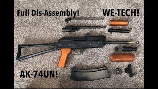 Easy Disassembly of the WE Ak74U GBB Rifle [upl. by Fairfax]