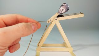 Popsicle stick Whipper Trebuchet [upl. by Nydroj289]