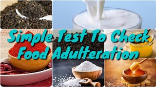 Simple Test To Check Food Adulteration [upl. by Eedrahc]