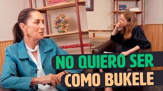 Candidata Presidencia MEXICO Aseguro no quiere Seguir Modelo de Bukele [upl. by Tullius47]