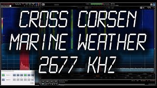 CROSS Corsen France  Weather Marine forecast  2677 kHz [upl. by Kerge]