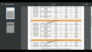 Stock Card Report Odoo [upl. by Orose324]