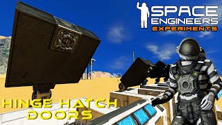 Space Engineers Experiments Making Hinge Hatch Doors Work [upl. by Emmalyn]