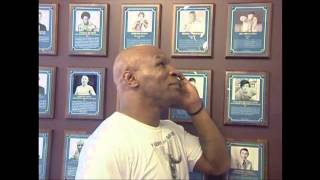 Mike Tyson tours the International Boxing Hall of Fame [upl. by Aislehc]