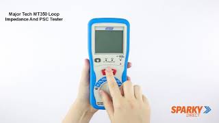 Major Tech MT350  Loop Impedance And PSC Tester [upl. by Ambrosio]