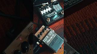 mirror1610 Reverb pedals stacked together Electro Harmonix Oceans 12  Boss RV6 [upl. by Odawa]