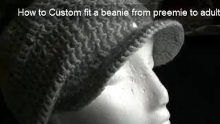 Eyelet Beanie  Includes Brim Tutorial Part 2 of 2 [upl. by Bartley]