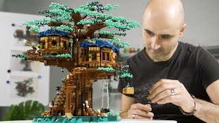 The BIGGEST LEGO Ideas set ever  LEGO Treehouse Designer Video  21318 [upl. by Melburn]