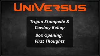 UVS Trigun Bebop Challenger Decks Box opening first reactions [upl. by Rabbi525]