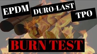 Duro Last® TPO and EPDM burn test [upl. by Amis762]